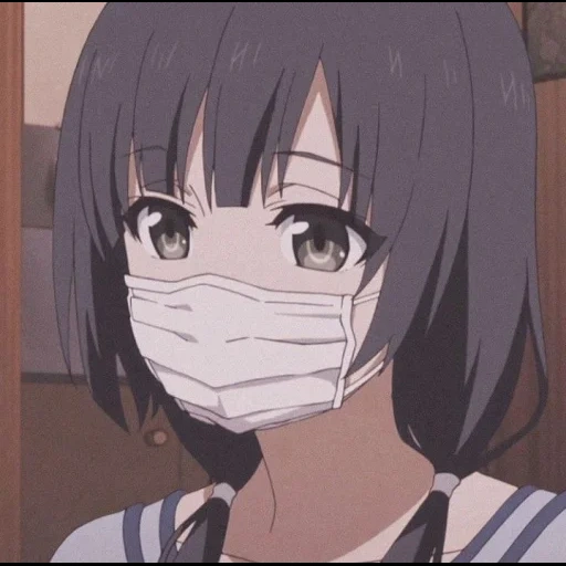 figure, anime girl, sad animation, animation quarantine, cartoon characters