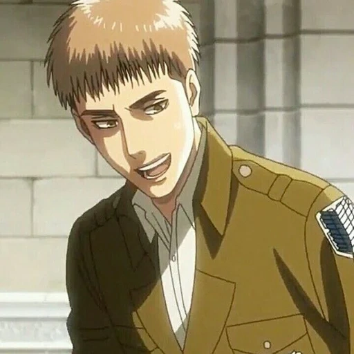 jean kirstein, attaque de pointe des titans, jean kirstein pleure, personnage de jean kirsstein, jean attaque titanov saison 1