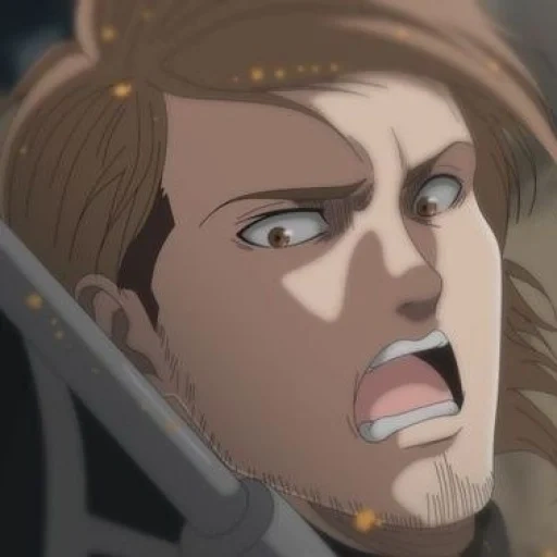 jean kirstein, titans anime, attaque des titans, attaque de jean des titans, jean attaque titanov saison 4