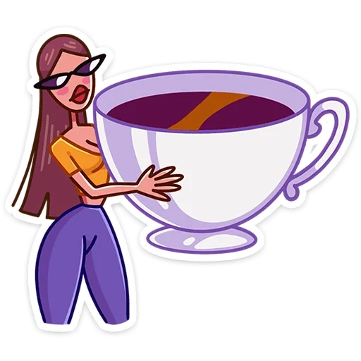 de paso, taza de clipart de té