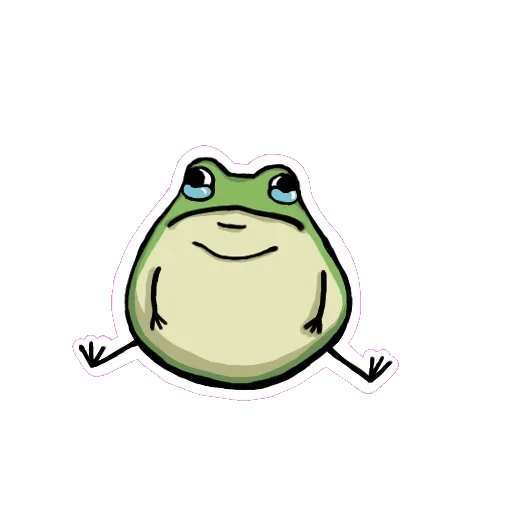 stiker telegram frog, stiker untuk telegram, stiker katak indah, toad sticker, stiker katak telegram