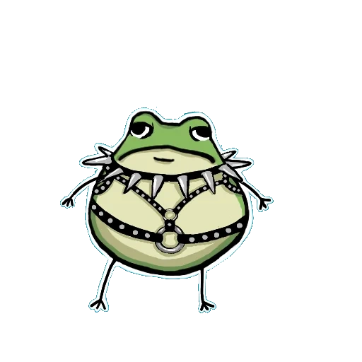 telegrammaufkleber jeba, frog toad, aufkleber für telegramm, cartoon frosch, frosch