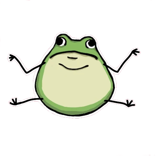 zhaba, telegram stickers jeba, frog rana, frog, dibujo de rana