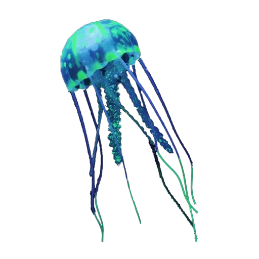 qualle, blaue medusa, medusa medusa, silikonquallen jf10-g medusa, jelly-fish medusa silika neon 5cm blasen