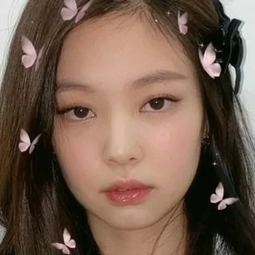 kim jisu, rosa negro, kim jennie, muchachas asiáticas, hermosas chicas asiáticas