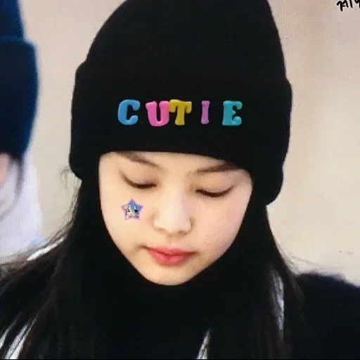 girl, children's hat, blackpink jennie, korean version of girls, asian girls
