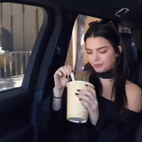 woman, young woman, beauties, beautiful girl, kendall jenner food