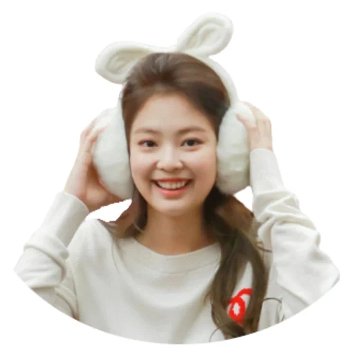 jennie, jenny king, kim jennie, fur earphone