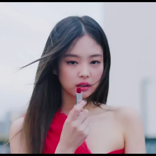 jennie, rosa nero, jennie solo, video flash, jennie blackpink