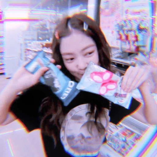 кореянка, ким джису, дженни ким, blackpink jennie, ice cream blackpink эстетика