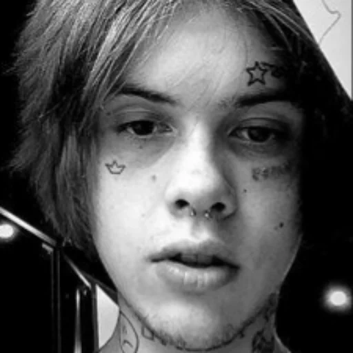 джизус, lil peep, джизус эш, джизус грустный, джизус татуировки лице