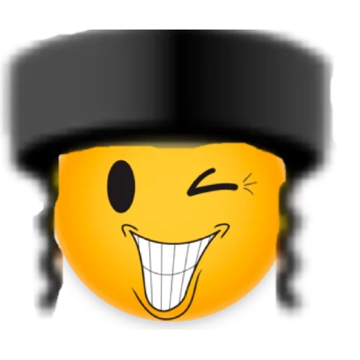 sonrisa de la sonrisa, judío smilikik, gorra sonriente, smiley con un sombrero, pitles de judío smilik