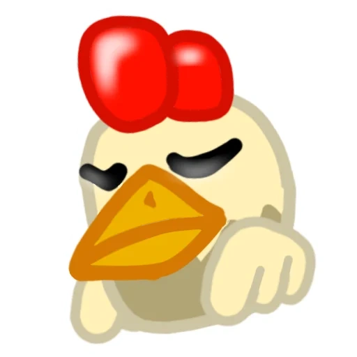 gallo, pollo, emoticon di emoticon, la stecca, testa di cazzo