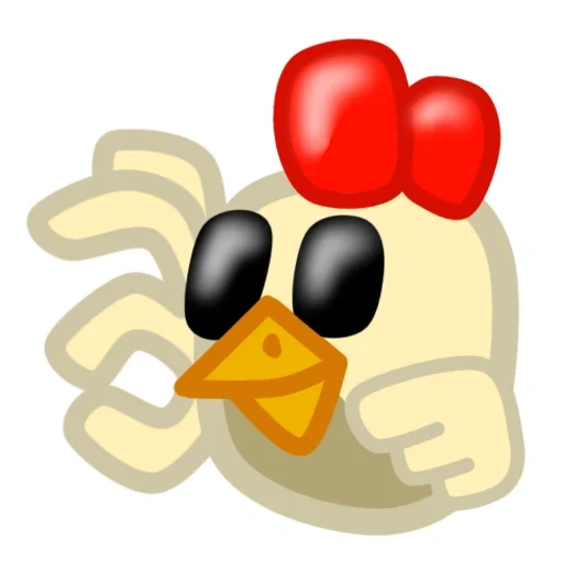 a toy, emoji is sweet, smile chicken, duck smiley, utya lalafanfan