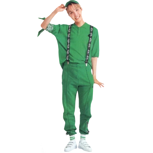 costume, green costume, jay hope zelen, tracksuits, green tracksuit