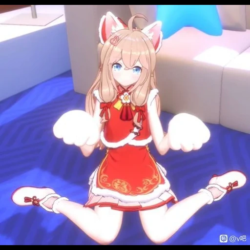 animación, arte de animación, animación neko, chica de animación, maestro anastasia neko idol