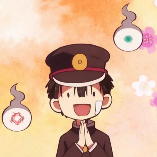 hanako kun, anime mignon, personnages d'anime, bons personnages de l'anime, toilette boy hanaco chibi