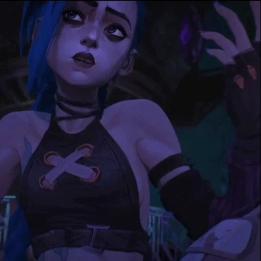 anime, jinx, humano, jinx chora arkyn, legends da liga jinx