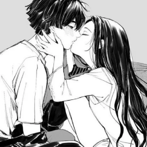 manga of a couple, anime couples, anime in a couple, a pair of anime art, drawings of anime steam