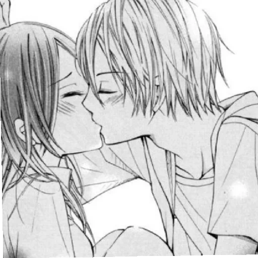 manga, manga de una pareja, manga de anime, beso de anime, pares de anime de manga