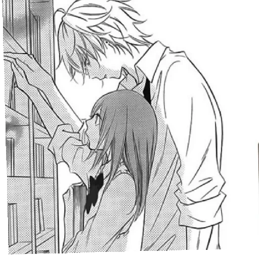 manga, manga de una pareja, manga de anime, beso de manga, manga perfecto una pareja