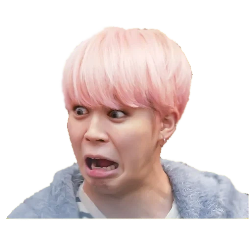 jimin, the faces of the bts, wig bts jimin, funny faces of bts, jimin bts funny moments