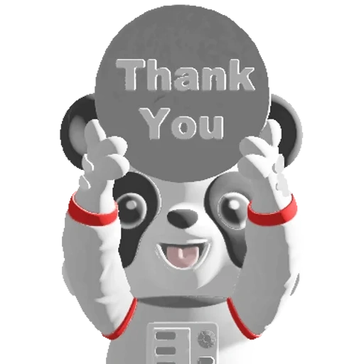 panda, das panda-symbol, thank you panda, the panda champion, eine seite des textes