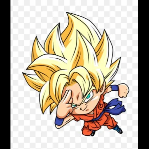 goku, song wukong, goku chibi, dragon polchibi, guoxan super saiyan 3