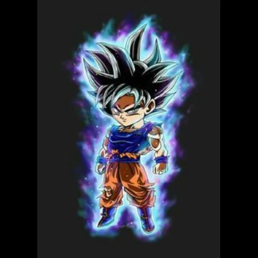 goku, goku chibi, dragon ball, dunkler goku chibi, dragon ball z goku