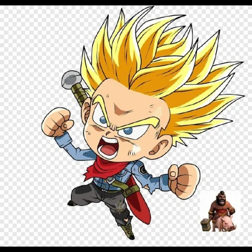 goku, khan chibi, planta chibi, dragon bohr chibi, simon wukong chibi