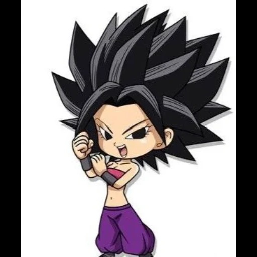 saiyan, caulifla, dragon ball булла, dragon ball chibi, драгон бол caulifla