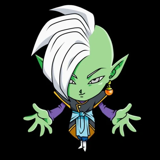 animação, zamasu, chibi zamasu, zamasu avatar, dragon ball