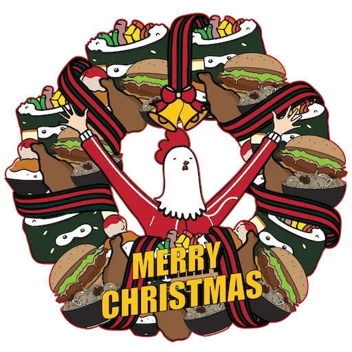 selamat natal, natal, tempelkan natal, stiker natal