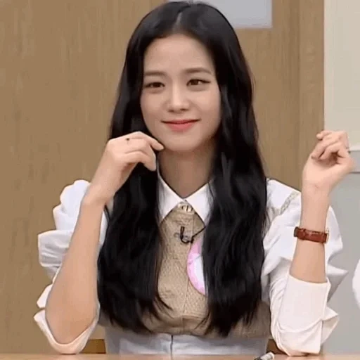 mujer joven, kim jisu, rosa negro, blackpink jisoo, hermosa chica