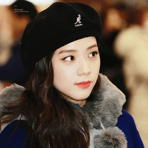 kim ji-soo, the girl is very beautiful, asian girls, blackpink gisu beret, beautiful asian girl