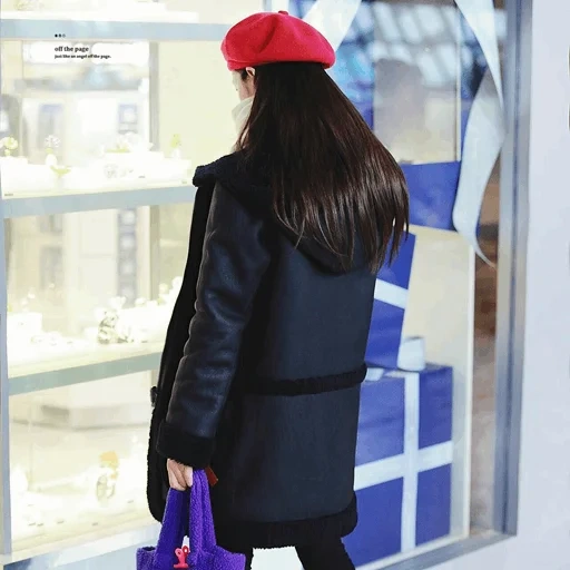 мода, пальто, синее пальто, корейская мода, верхняя одежда