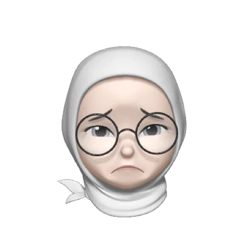 memoji, emoticon di emoticon, ragazza hijab, emoticon di emoticon, emoticon divertente