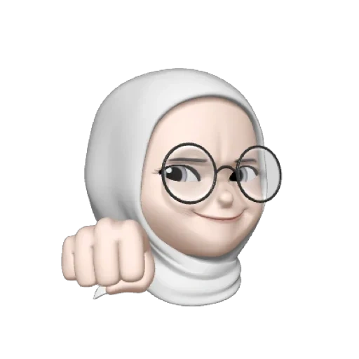 emoticon di emoticon, la ragazza, hijab memoji, suor mimoji, faccino sorridente