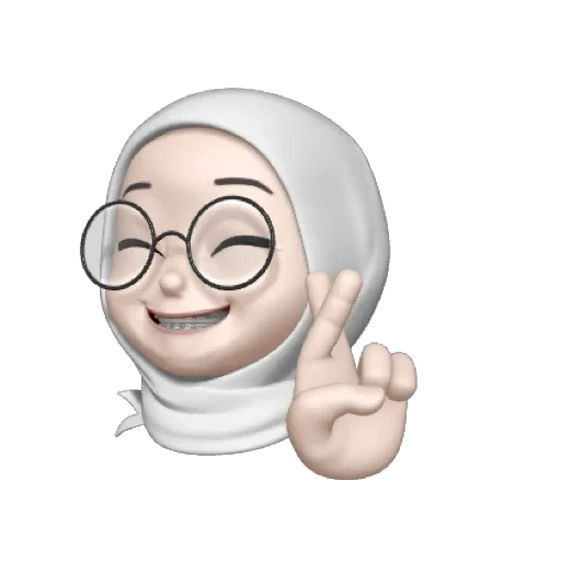 lucu sekali, memoji, emoji koran, hijab memoji, suster mimoji