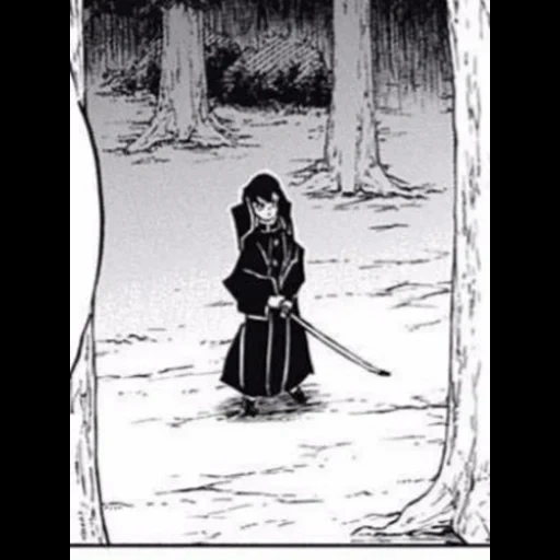 anime, caricatures, lame de mangue, samouraï de la bande dessinée, shiro yohekoki coma