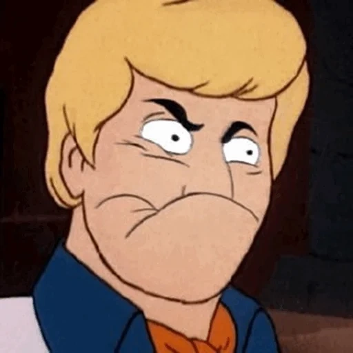 orkett, scooby-doo, episode 2, fred scooby's meme of turning his head