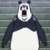 panda, totoro panda, anime penguin, karakter anime, juju kaisen panda