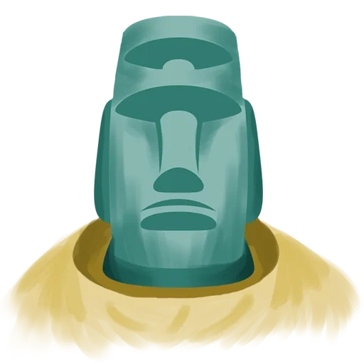 moai emoji, moyai эмодзи, моаи стоун эмоджи, статуи моаи эмоджи, каменная статуя эмодзи