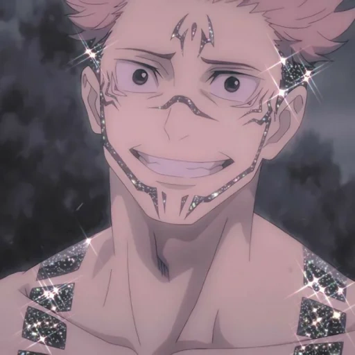 jujutsu, anime boy, karakter anime, jujutsu kaisen sukuna, pertempuran juzhu kaisengojo