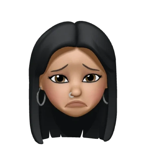 wajah, emoji, wanita muda, gadis emoji