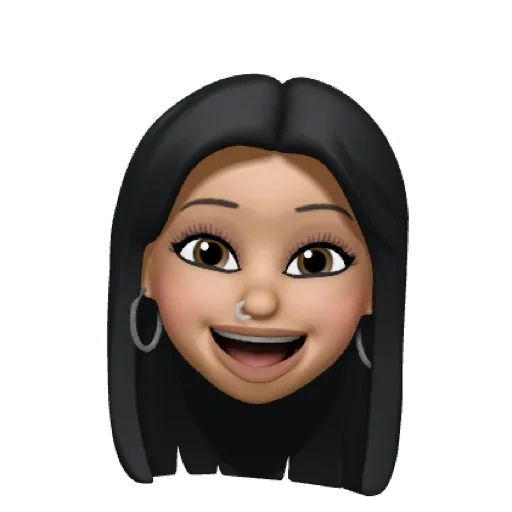 asian, memoji, young woman, human