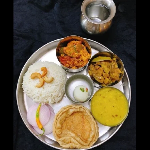 thali, индийская кухня, rajasthani thali, чавал индийская еда, индийская кухня меню