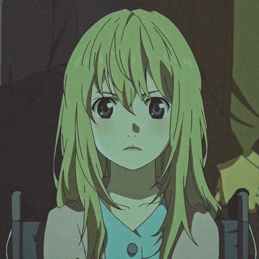 animação, imagem de anime, personagem de anime, pintura de garota anime, cabelo verde menina anime