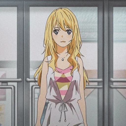 gadis anime, miyazono kaori, gyara anime citrus, kebohongan april anda, episode lie april anda 17