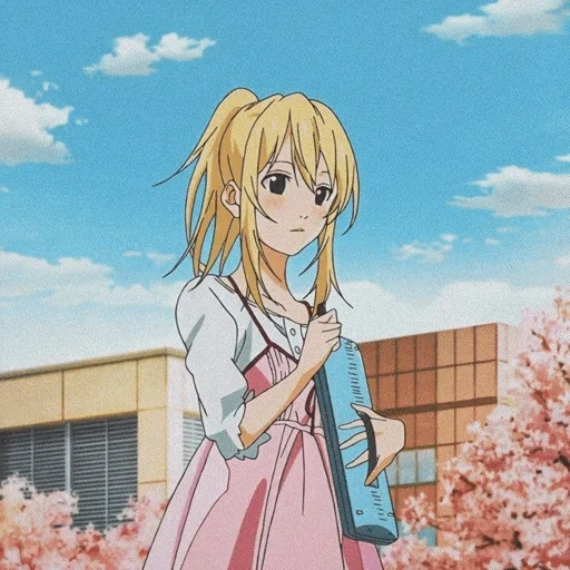 anime sederhana, anime yang indah, kaori miyazono, karakter anime, kebohongan april anda